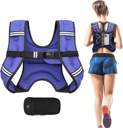 TopChoice® Verstelbaar Gewichtsvest - Krachttraining en Crossfit Trainingsvest - Hardloopvest - 3kg - Paars