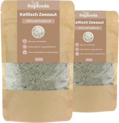 Keltisch Zeezout 100% Natuurlijk - 1kg - Celtic Sea Salt is Rijk aan Mineralen en Sporenelementen voor een Unieke Smaak - Keltisch Zeezout Grof en Vochtig