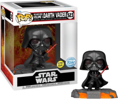 Funko Pop! Star Wars: Darth Vader Red Saber Series Volume 1 Glow in the Dark Deluxe
