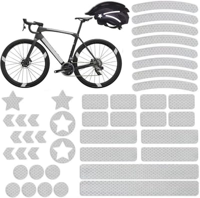Reflecterende stickers 42 stuks - Multi vormen kit - Waterdicht - Veiliger fietsen in het donker - ShopVlot