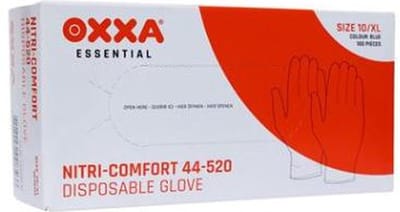 M-Safe 4520 disposable nitril handschoen onderzoekshandschoenen 4520 ongepoederd blauw - maat S