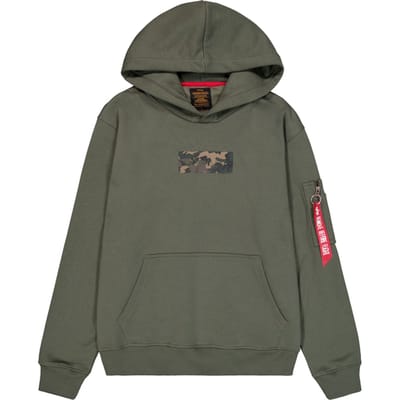 Hoodie Alpha Industries Camo Panel