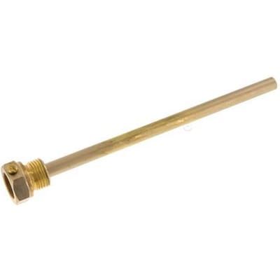 Koper Legering G 1/2 Inch Thermowell met Schroef voor 200mm Dompelbuis Max 160°C en 6 Bar - TWALCU-G-012-200