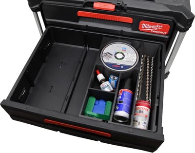 Milwaukee Packout 3/2 lades kist inzet stuk - Assortiment bakjes #2 – Gereedschapskoffer insert - Professioneel 3D geprint | Organizer tray | Packout accessoire