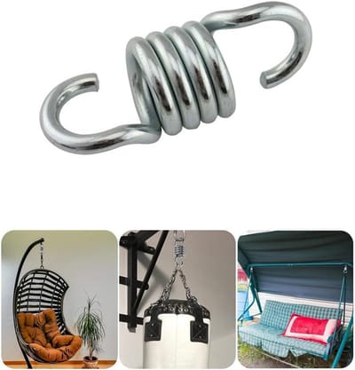 Hammock Veer Set - Zware Gegalvaniseerde Stalen Veren voor Hangmat, Hangstoel en Zandzak - Veer met Hoge Veerkracht en 500 kg Draagvermogen voor Binnen en Buiten