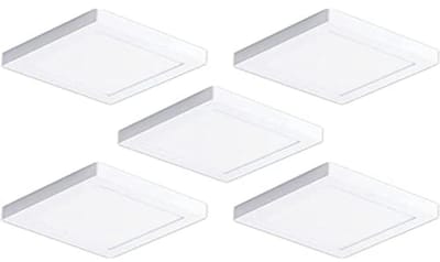 LED Inbouwlamp 20W Vierkant - Opbouwlampen voor Plafond - Neutraal Licht 4000K (Verpakking van 5)
