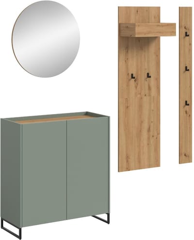 Drive garderobe opstelling D25 salvie decor.