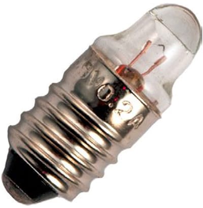Signaallamp E10 1.2V 0.26W - 216 mAh - Per stuk - T9 Gloeilamp Ø9mm - 23mm - 2500K - Dimbaar
