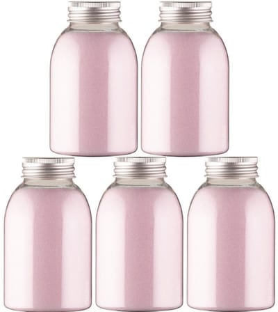 Scrubzout Rozen - 300 gram - fles met aluminium dop - Hydraterende Lichaamsscrub - set van 5 stuks