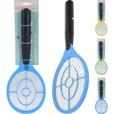 Vliegenmepper elektrisch 46cm assorti kleur