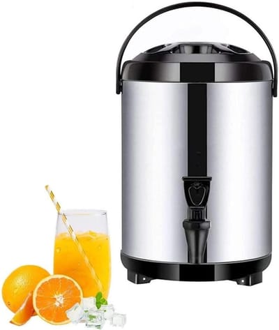 Warmwaterdispenser met kraan - Thermostaatboiler drank - Dranken warm houden - Dubbellaags isolatie - 6L tot 12L - Zwart of Rood