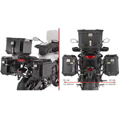 Motorfiets zijkoffersteun Givi OBKN Yamaha Tracer 9 / Tracer 9 GT / Tracer 9 GT+