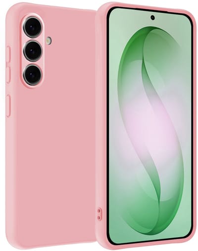 Hoesje Geschikt voor Samsung Galaxy S26 - Sterk & Shockproof - Hoes Cover - Siliconen Case - Lichtroze