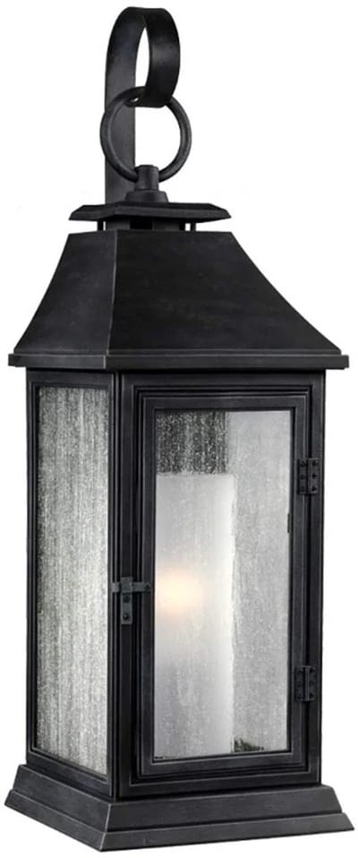 Feiss LED Wand Buitenlamp Shepherd | 1X E27 Max 60W | IP44 | Dimbaar | Dark Weathered Zinc