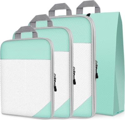 Dailygoody - Verpakkingskubussen - Reisorganisator - Perfect voor Koffer - Inpakzakken - Inclusief Schoenentas - Geschikt voor Kleding en Schoenen