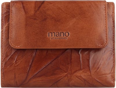 mano Donna Aurona Portemonnee RFID Leer 14 cm - Dames - Horizontaal - cognac