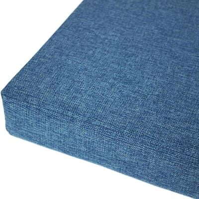 Bankkussen - Zitkussen Tuinbank - Buiten Zitten - Hoge Dichtheid Schuim - 110 x 50 x 8 cm - Blauw