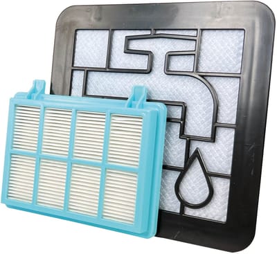 Multaparts® filterset HEPA 11 en uitwasbaar filter geschikt voor Philips | O.a. voor Philips PowerPro Compact, PowerPro City, PowerPro Active, 3000 serie, 5000 serie| Voor stofzakloze stofzuigers | Vervanger voor FC8010/01 & FC8010/02