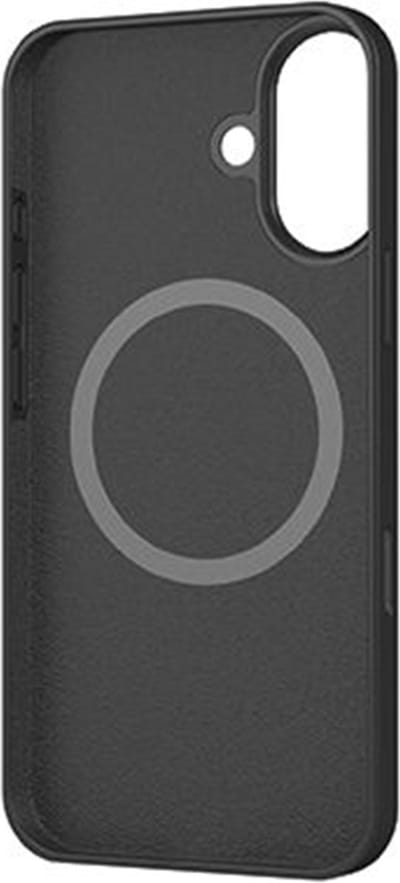 MYWAY, Hoesje geschikt voor iPhone 16 - MagSafe Siliconen Oleophobic & Anti-Scratch, Zwart
