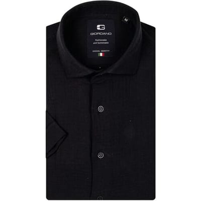 Giordano Overhemd Front Cutaway Doubleface Waffle Texture Navy / male