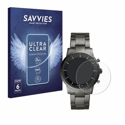 Savvies - Screenprotector voor Fossil Collider HR - Folie Beschermfolie transparant 6 Stuks