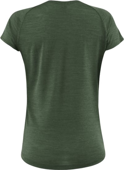 Loeffler shirt korte mouwen W Printshirt Velo Merino - Tencel™ Olijf Groen