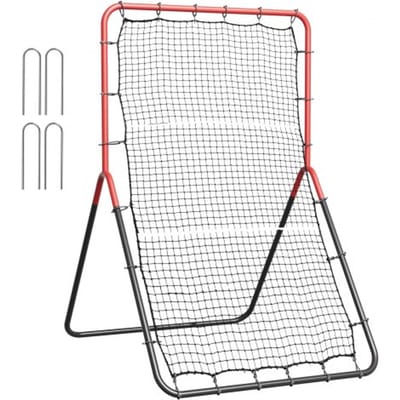 VEVOR Baseball en Softball Rebounder Net, 3 x 4,5 ft PitchBack Baseball Pitching Nest, 3-Way Baseball, Softball Pitchback Net, Fielding Trainer, Bounce-Back Net voor Fielding/Gooien Oefening