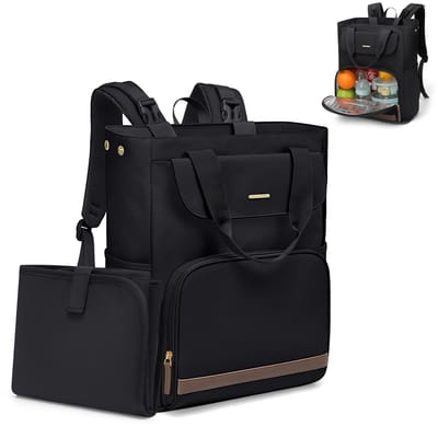 Dailygoods - Luierrugzak 25L - Met Draagbaar Luierkussen en Kinderwagenriem