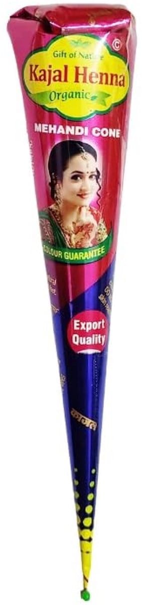 Dailygoods- Kajal Natuurlijke Tijdelijke Tattoos - Henna Kegels - Biologische Henna - Bruine Kleur - Premium Kwaliteit - 25g Elk