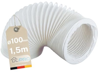 Flexibele Afvoerslang 1,5 m, Ø 100 mm voor Airconditioning en Droger