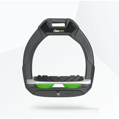 Veiligheidsstijgers Paardrijden Incliné Grip Anthracite/Grijs/Groen kind Flex-On Safe-On