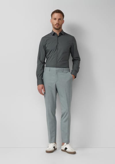 Regular fit pantalon met viscose
