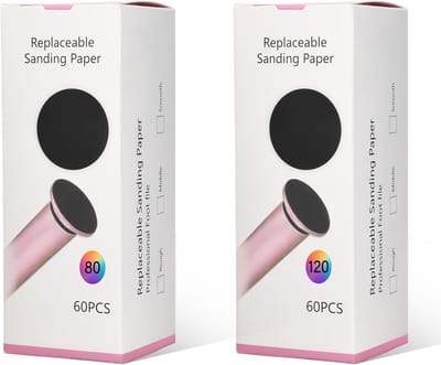Schuurpapier Schijven voor Elektrische Eeltverwijderaar - 120 Stuks (80 & 120 Grit)