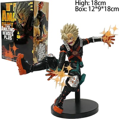 My Hero Academia Bakugou Katsuki 18cm Garçon Combat Anime Modèle PVC Figurine Voiture Bureau Périphérique Ornement Décoration Poupée