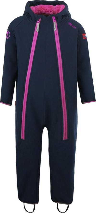 Trollkids Nordkapp Skipak - Maat 86  - Unisex - navy/ roze