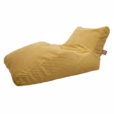 Whoober Bali XL – Lounge XL Zitzak – Geel dik ribfluweel – Comfortabel & Duurzaam