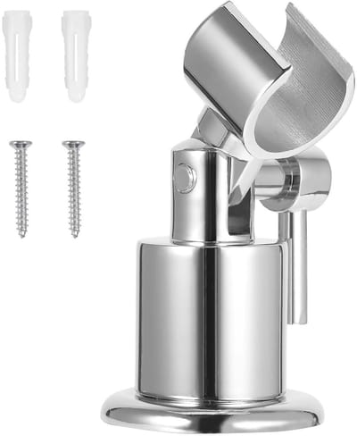 Dailygoods- Douchekophouder Verstelbaar 180 Graden - Volledig Metalen - Corrosiebestendig - Wandmontage - Hoogwaardig Zinklegering - Duurzaam en Waterdicht - Douchehouder