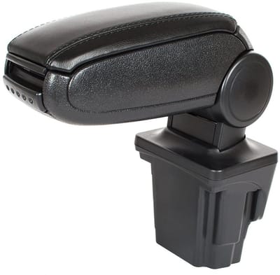 MODECAR Serie - Auto Armsteun - Zwarte Ecopiel - Inclusief Montageset - Seat Leon II 2005-2012