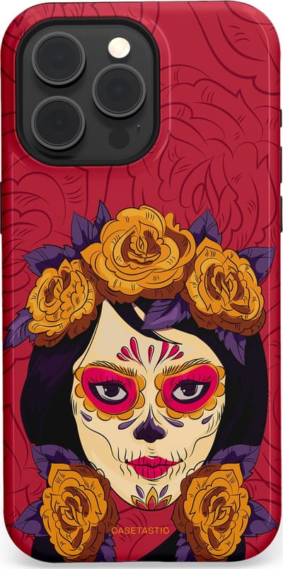 Casetastic Hoesje Geschikt voor Apple iPhone 15 Pro Max Magsafe - Stijlvolle Beschermende Duo-layer Case - Middernachtmasker
