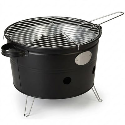 Lomera Draagbare Barbecue - Draagbare BBQ - Houtskoolbarbecue - Houtskool BBQ - Tafel BBQ - Tafelbarbecue - Tafelgrill - Mini BBQ - Camping Barbecue - Barbecue voor Strand - Barbecue voor Park - Barbecue voor Balkon