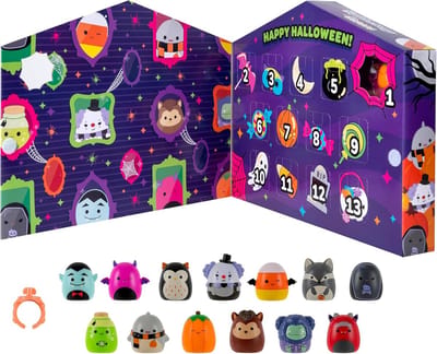 Halloween Eindkalender met 13 Mini Squishy Stressballen
