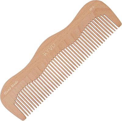 Houten Kam - Kam voor Haar - Dagelijks Gebruik - Handgemaakt Natuurlijk - 17.8 cm - Houtkleur
