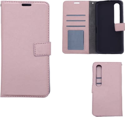 LuxeBass Hoesje geschikt voor Xiaomi Mi 10 - Boekhoesje met kaartvakken - RoseGoud gsm hoesje - telefoonhoes - telefoonhoesjes
