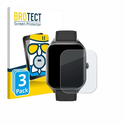 BROTECT - Screenprotector voor FORRLITE Smartwatch 2.01" - Folie Beschermfolie Beschermglas matte 3 Stuks