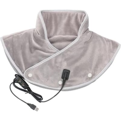 Elektrisch Schouder Nek Verwarmingskussen Massage Warme Kompres Cervicaal Hulpmiddel Drie Standen Instelbaar voor Schouder Nek Rug Verwarmd Warmer gray