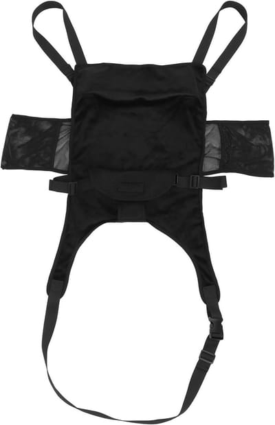 Vliegbed Peuter - Vliegtuig Stoel Extender - Comfortabel Reizen - Dubbele Functionaliteit - 25 x 17 cm - Zwart