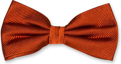E.L. Cravatte Strik - Rusty - 100% Zijde Vlinderdas