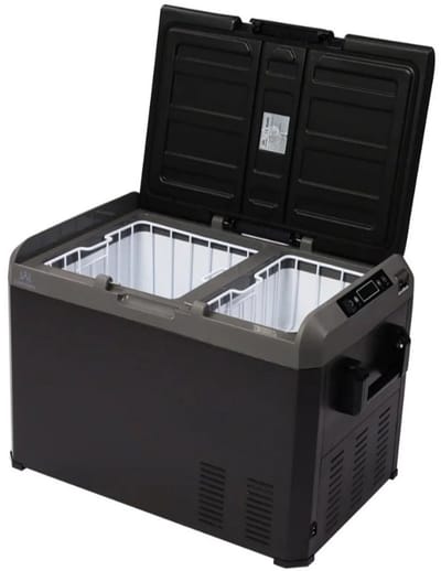 Campguru 40L Compressor Koelbox – Duurzaam en Multifunctioneel met Dubbele Koelzones en Vriesfunctie – Koelt tot -22°C – Ideaal voor Camping en Thuisgebruik