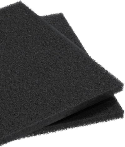2-Pack Aquarium Filter Media Pad voor Vis Tank Filters - Filter Spons, Floss Rol en Hydroponics Schuim voor Waterfiltratie, 23cm L x 23cm B