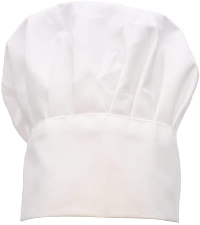 Dailygoods- Koksmuts Elastisch - Witte Kokshoed - Keukenaccessoire - Verkleedkostuum - Chef Uniform - Comfortabel Ontwerp - Chefhoed